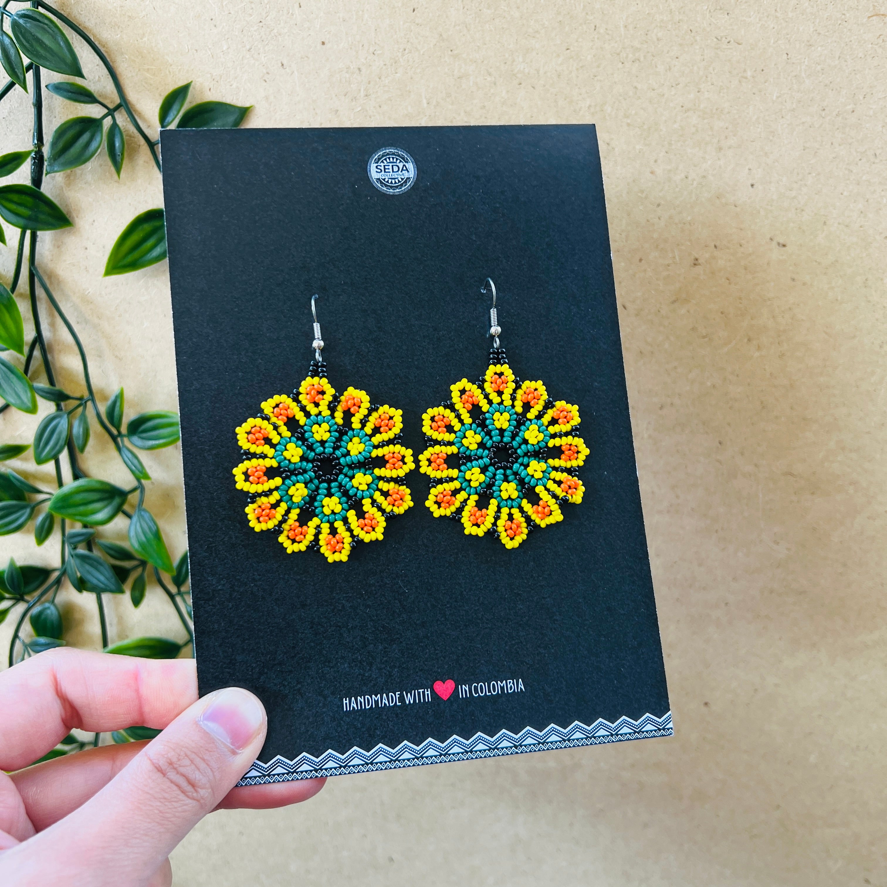 ARCHIVE | KALEIDO FLORA EARRINGS | AMARILLA