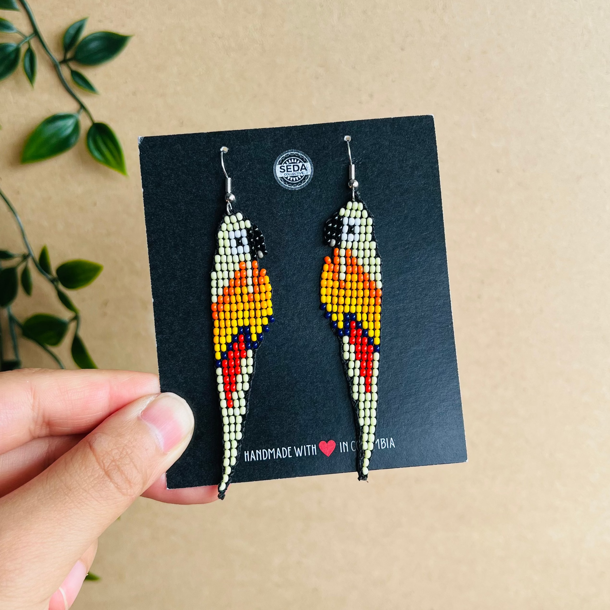 ARCHIVE | PARROT EARRINGS | JADE