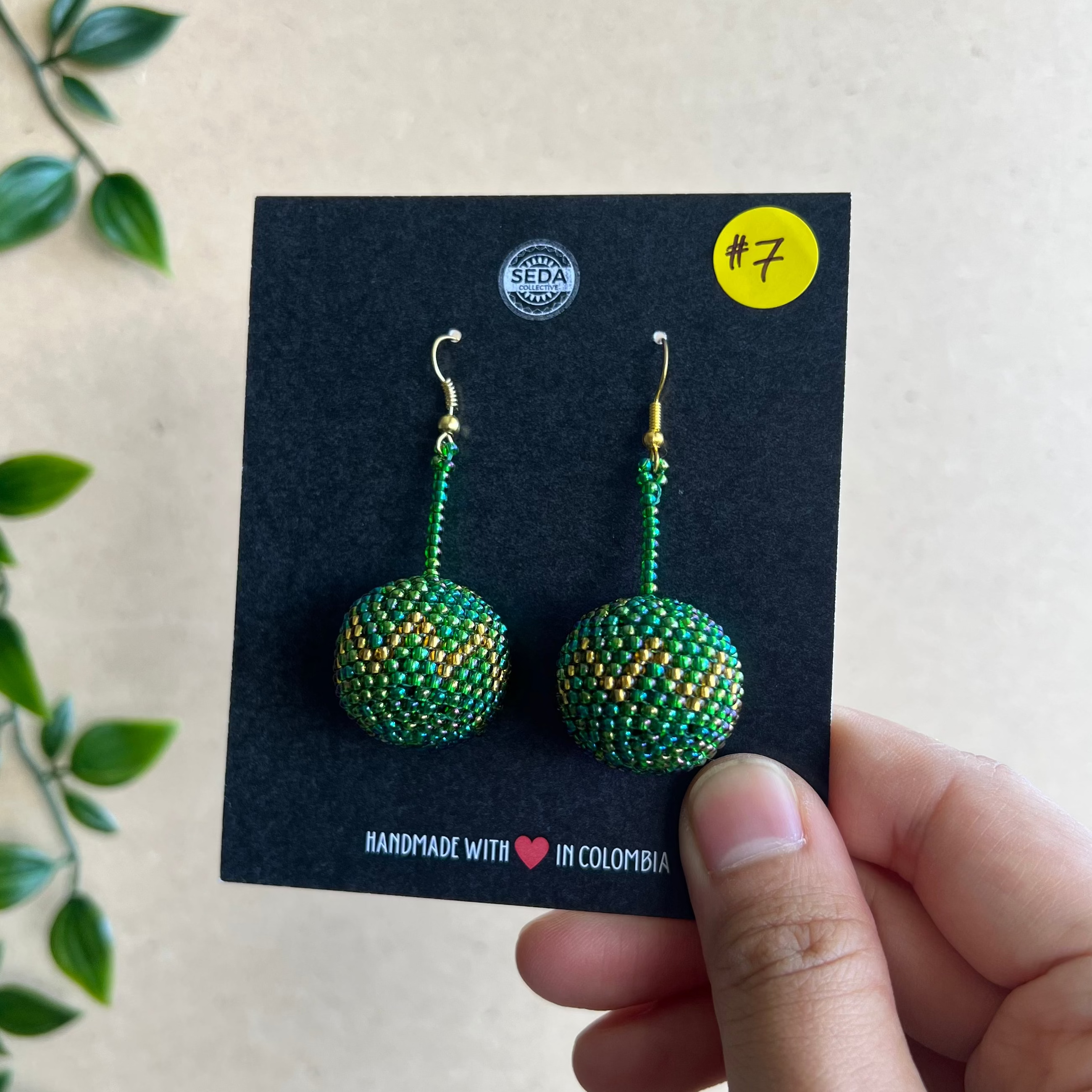 CLEARANCE | CHRISTMAS BAUBLE EARRINGS | Emerald