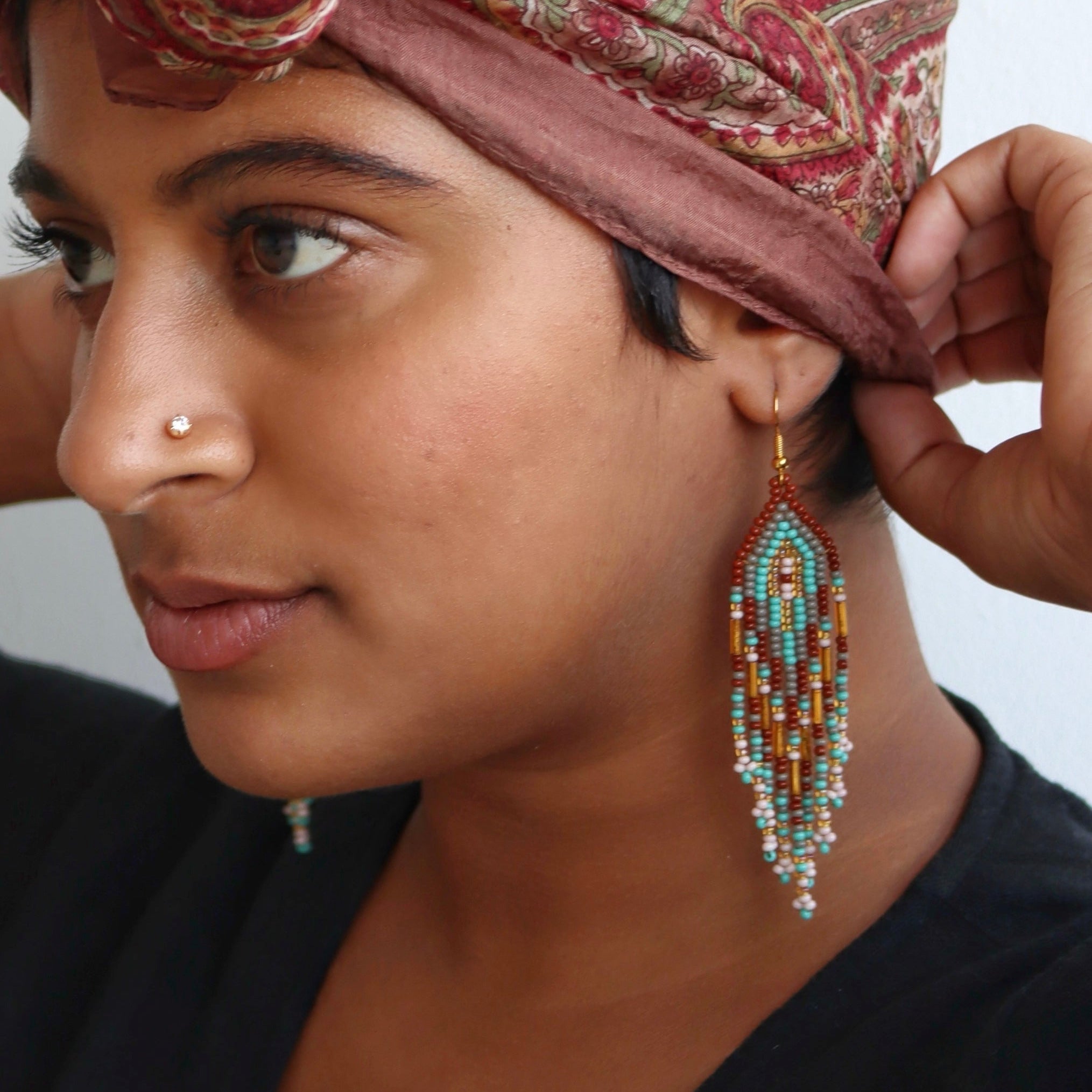 ARCHIVE | RADIATE #25 | MIDI | BROWN & TURQUOISE