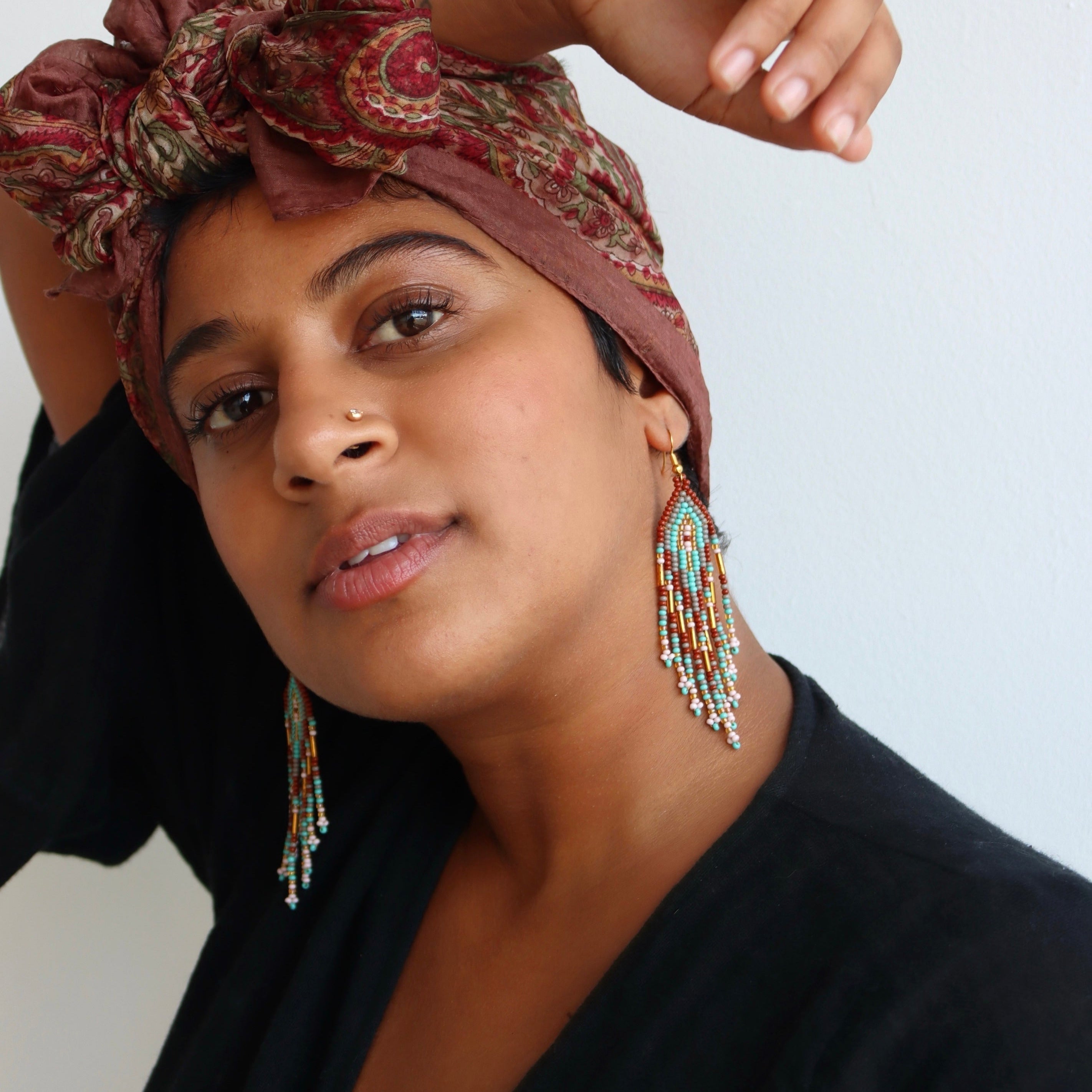 ARCHIVE | RADIATE #25 | MIDI | BROWN & TURQUOISE