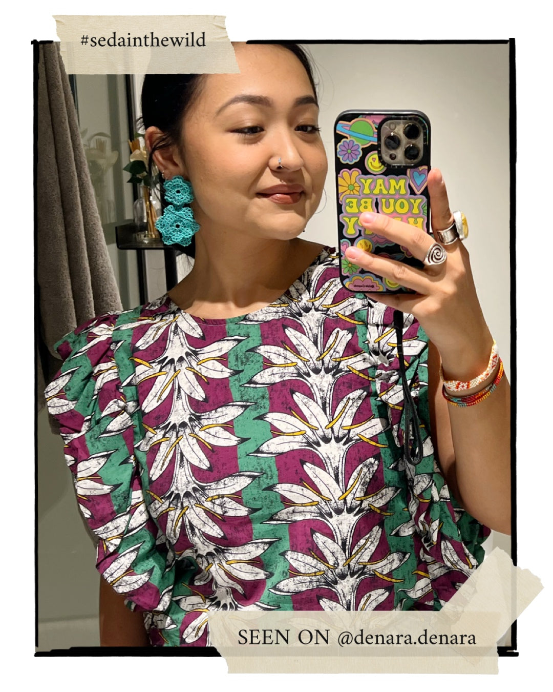 ARCHIVE | VERA | DOUBLE FLOWER | TURQUOISE