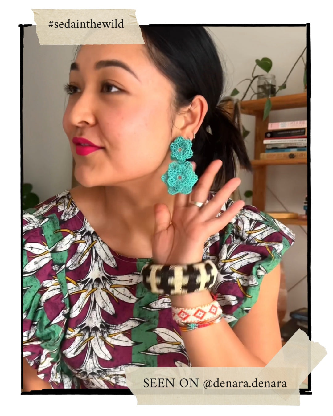 ARCHIVE | VERA | DOUBLE FLOWER | TURQUOISE