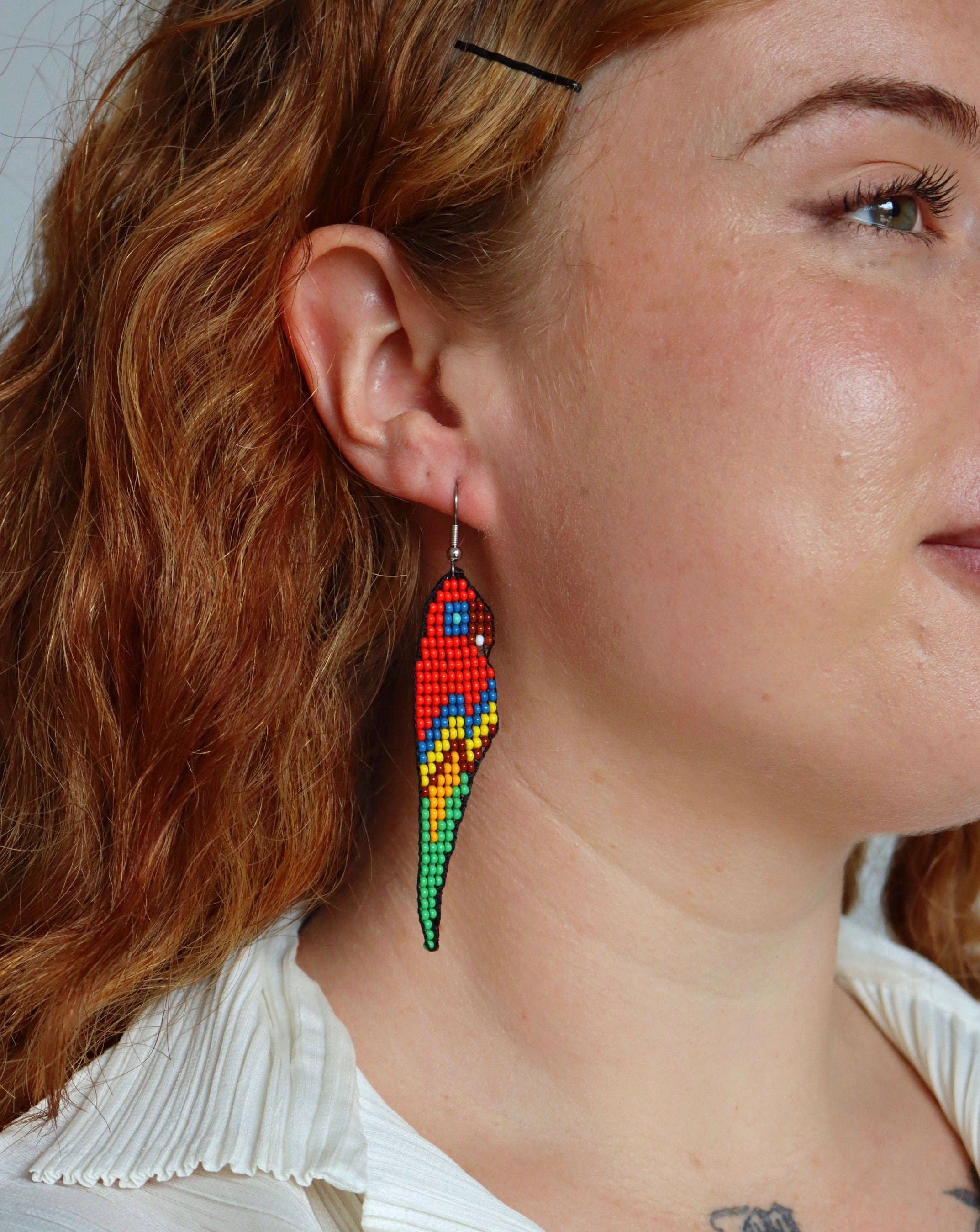 ARCHIVE | PARROT EARRINGS | TROPICANA