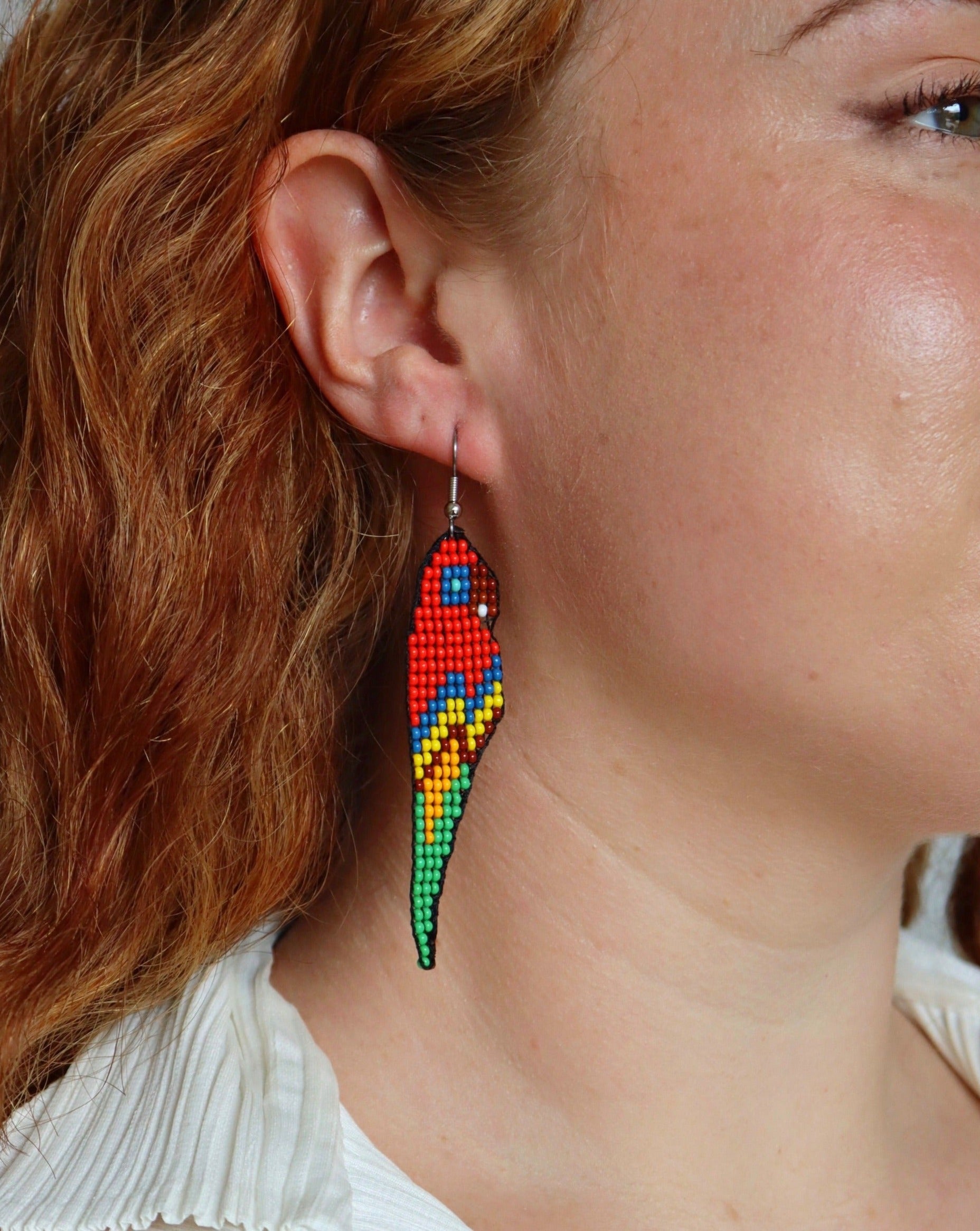 ARCHIVE | PARROT EARRINGS | TROPICANA