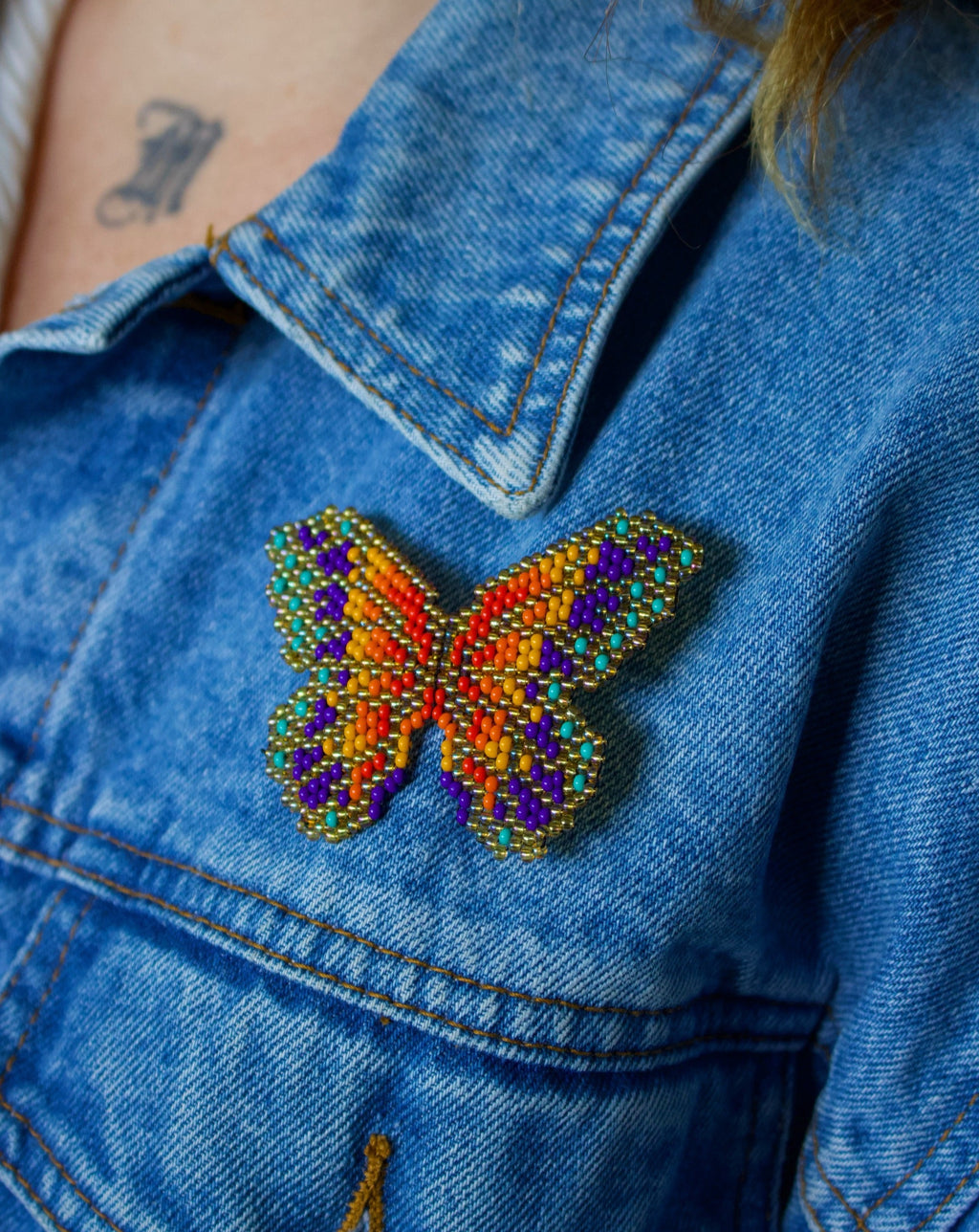 Mariposa Brooch (Purple) main image 0