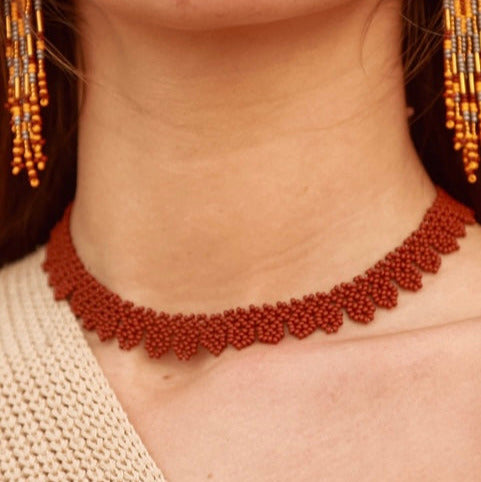 ARCHIVE | ALEGRA CHOKER #30 | BROWN