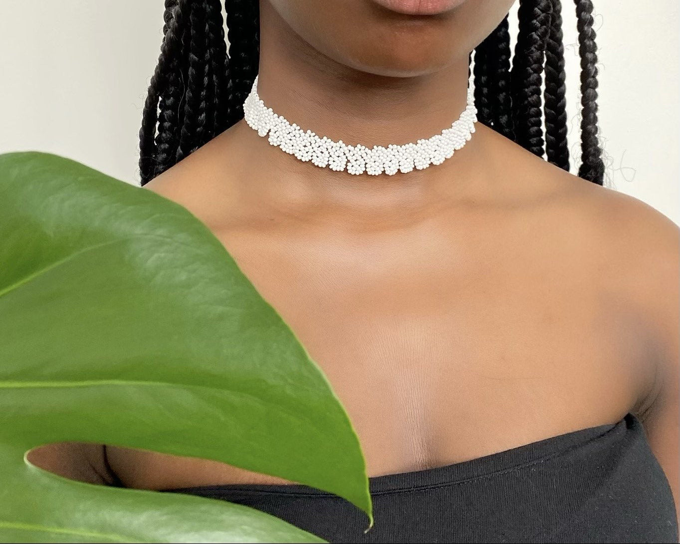 ARCHIVE | ALEGRA CHOKER #14 | WHITE