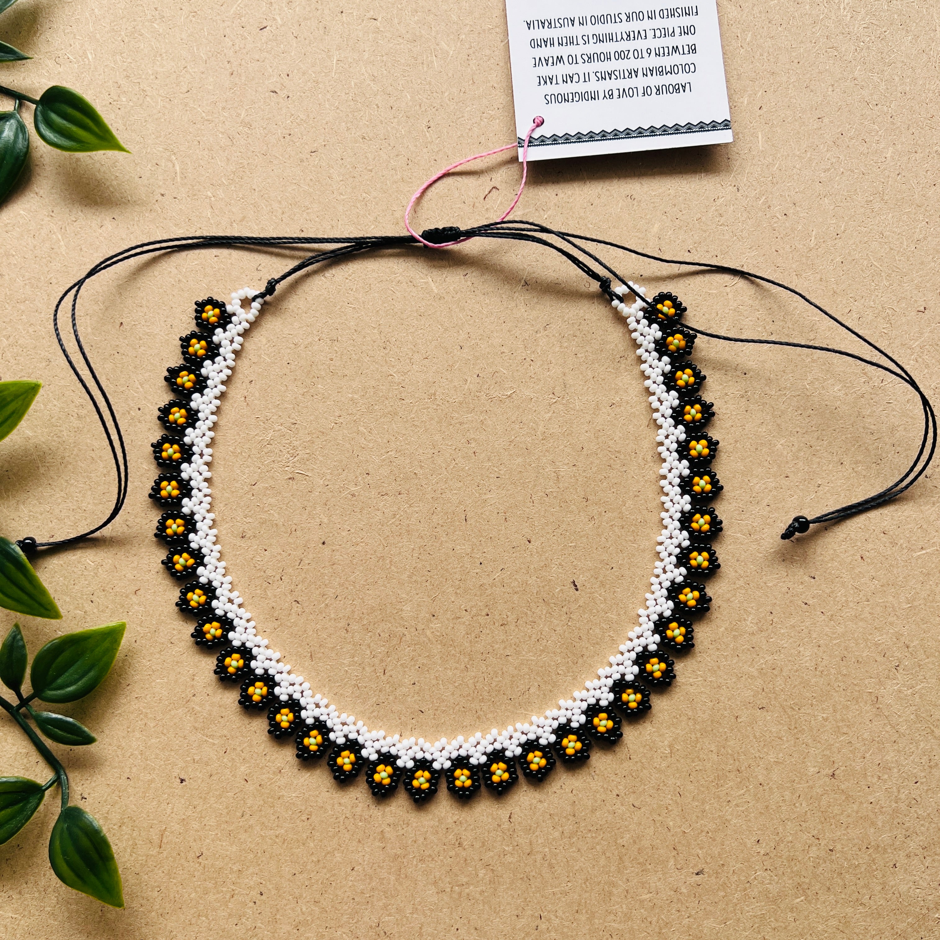 ARCHIVE | ALEGRA CHOKER #03 | BLACK WHITE & YELLOW