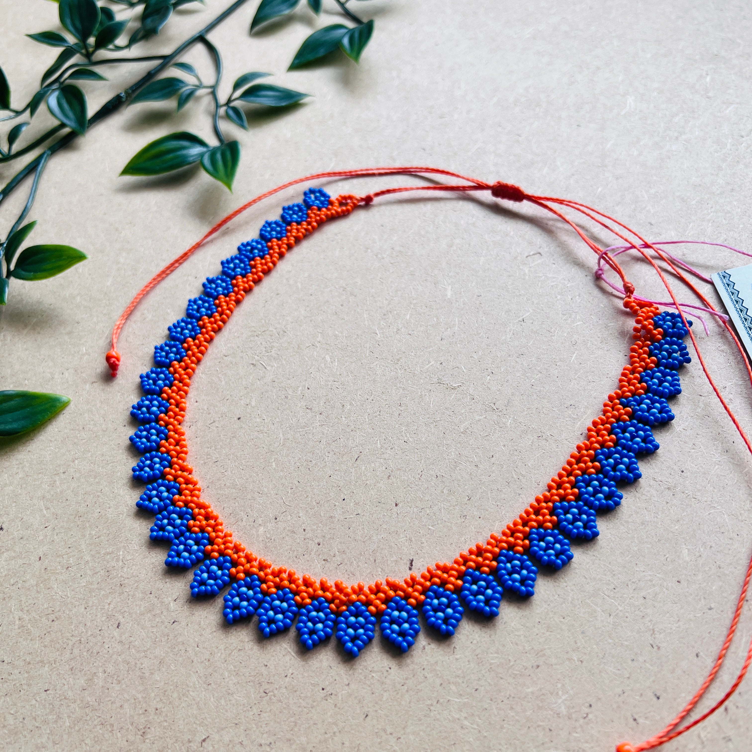 ARCHIVE | ALEGRA CHOKER #21 | ORANGE & BLUE