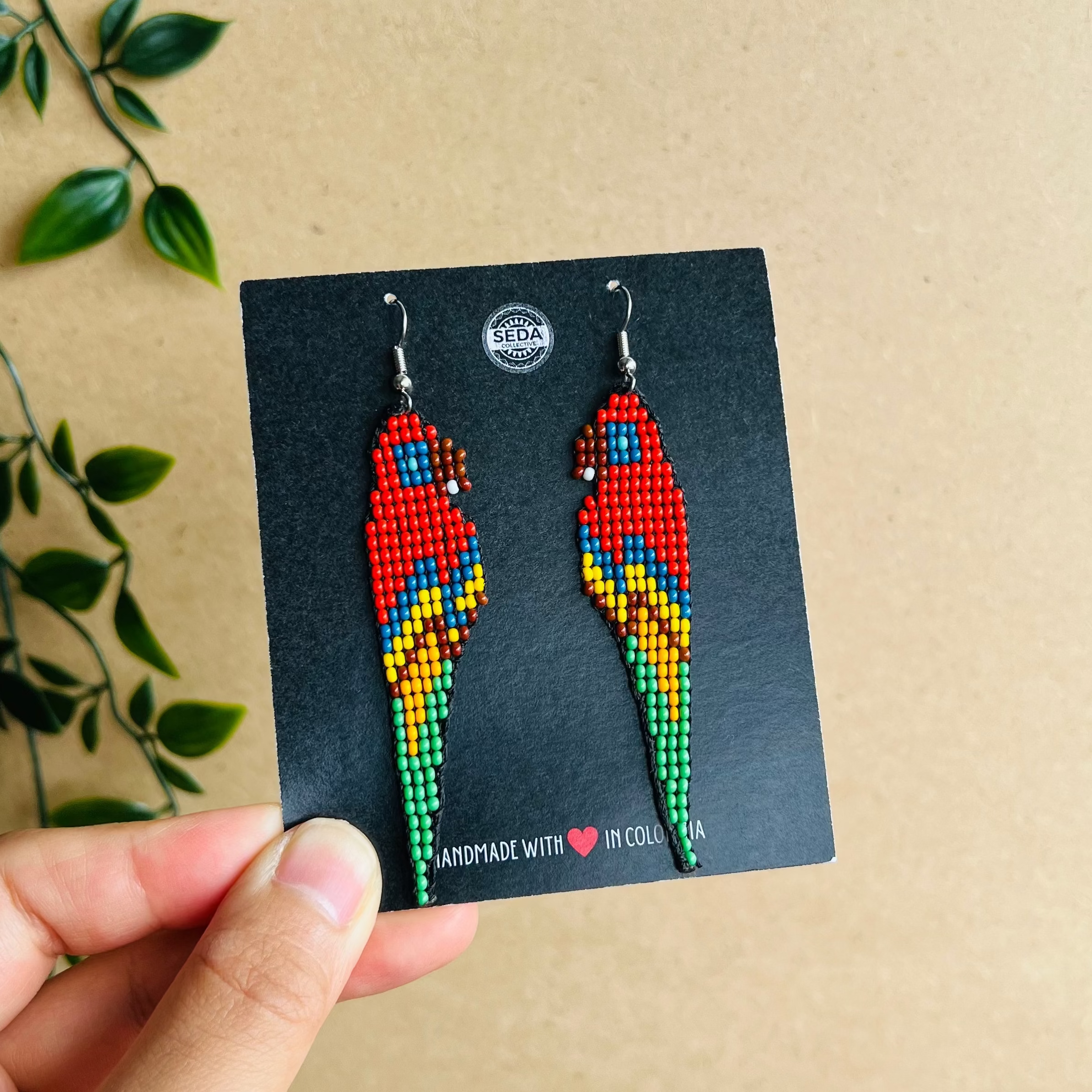 ARCHIVE | PARROT EARRINGS | TROPICANA