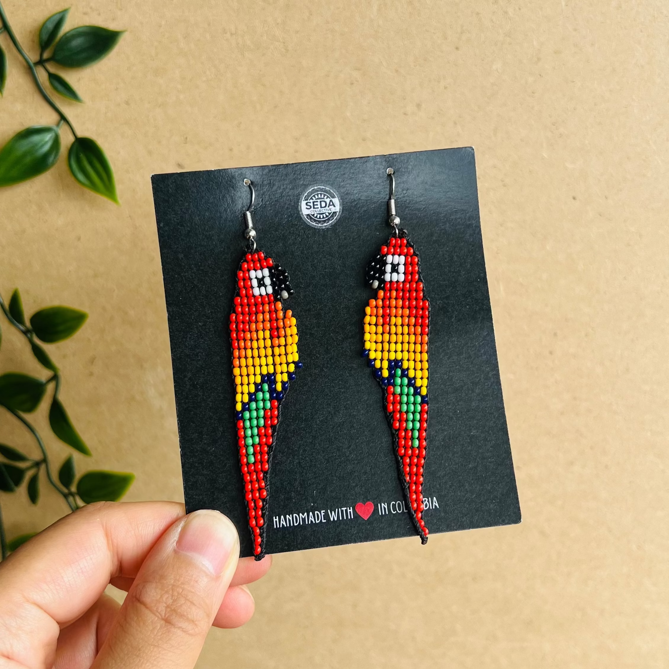 ARCHIVE | PARROT EARRINGS | ROJO
