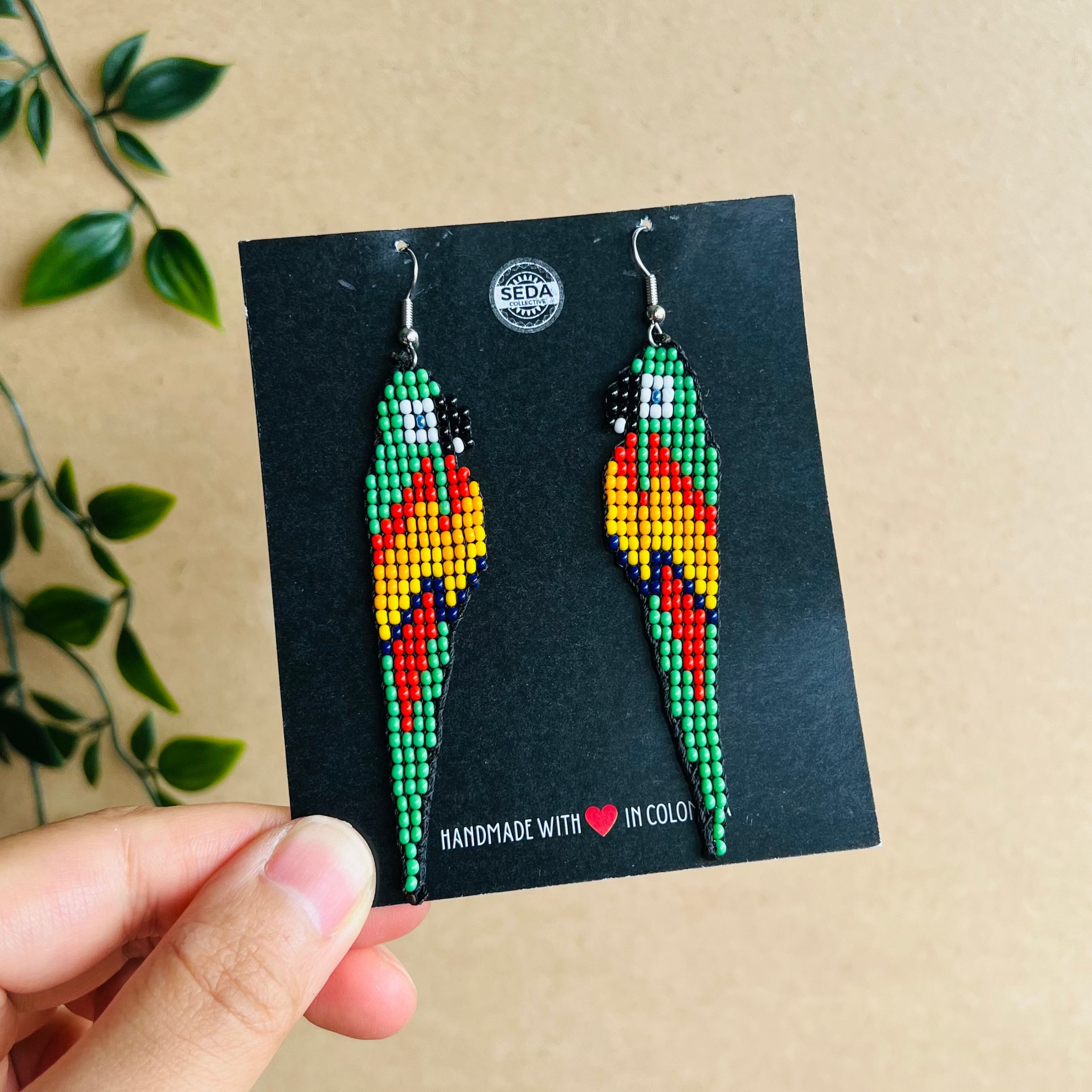 ARCHIVE | PARROT EARRINGS | VERDE