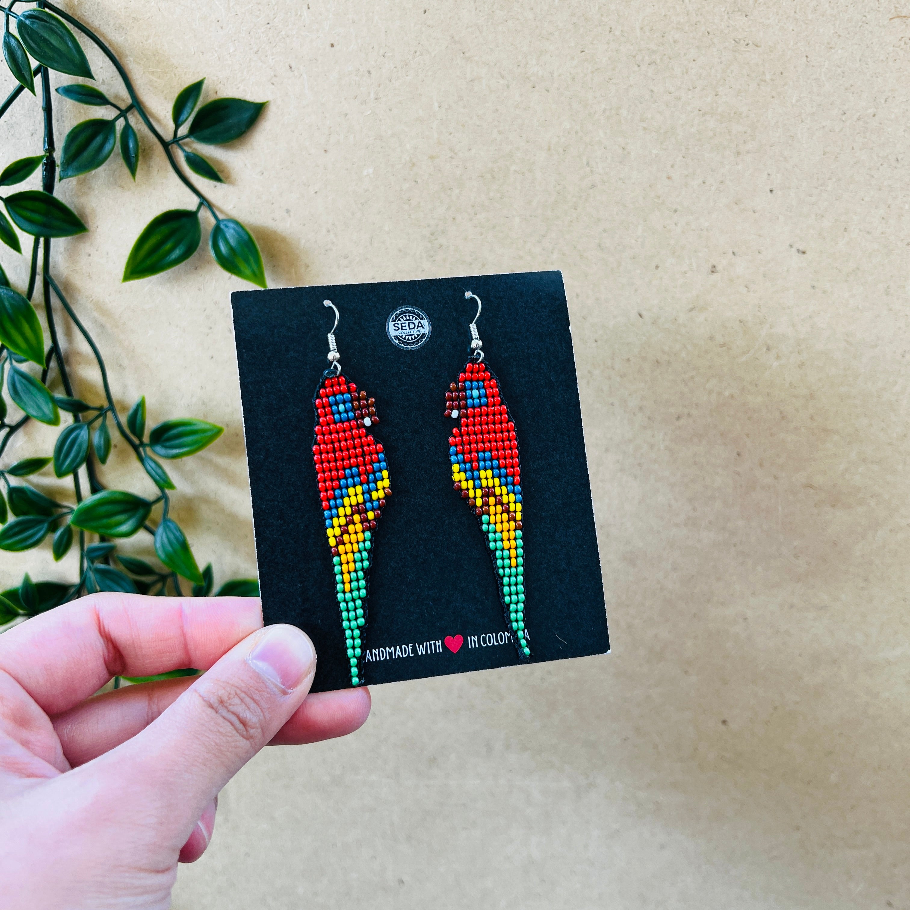 ARCHIVE | PARROT EARRINGS | TROPICANA