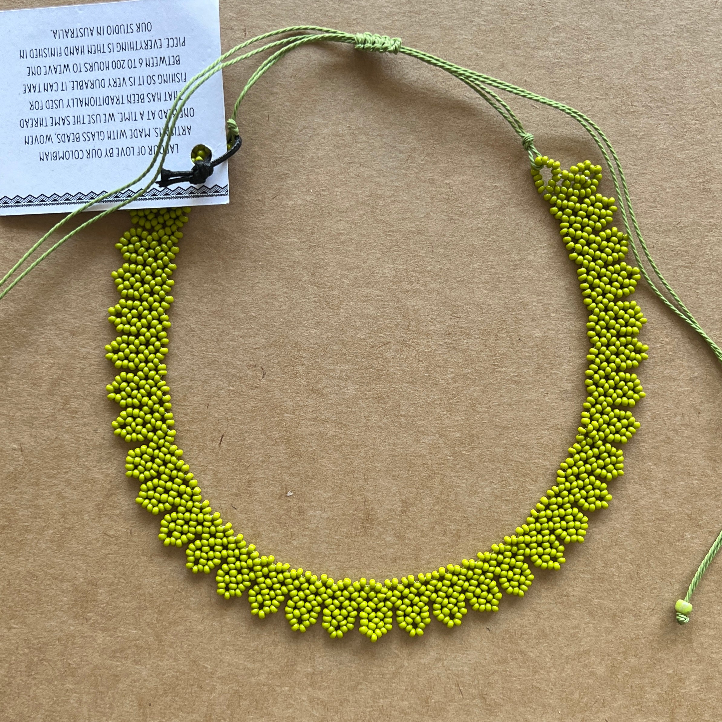 ARCHIVE/SAMPLE | FLOWER CHOKER #28 | SPRING GREEN