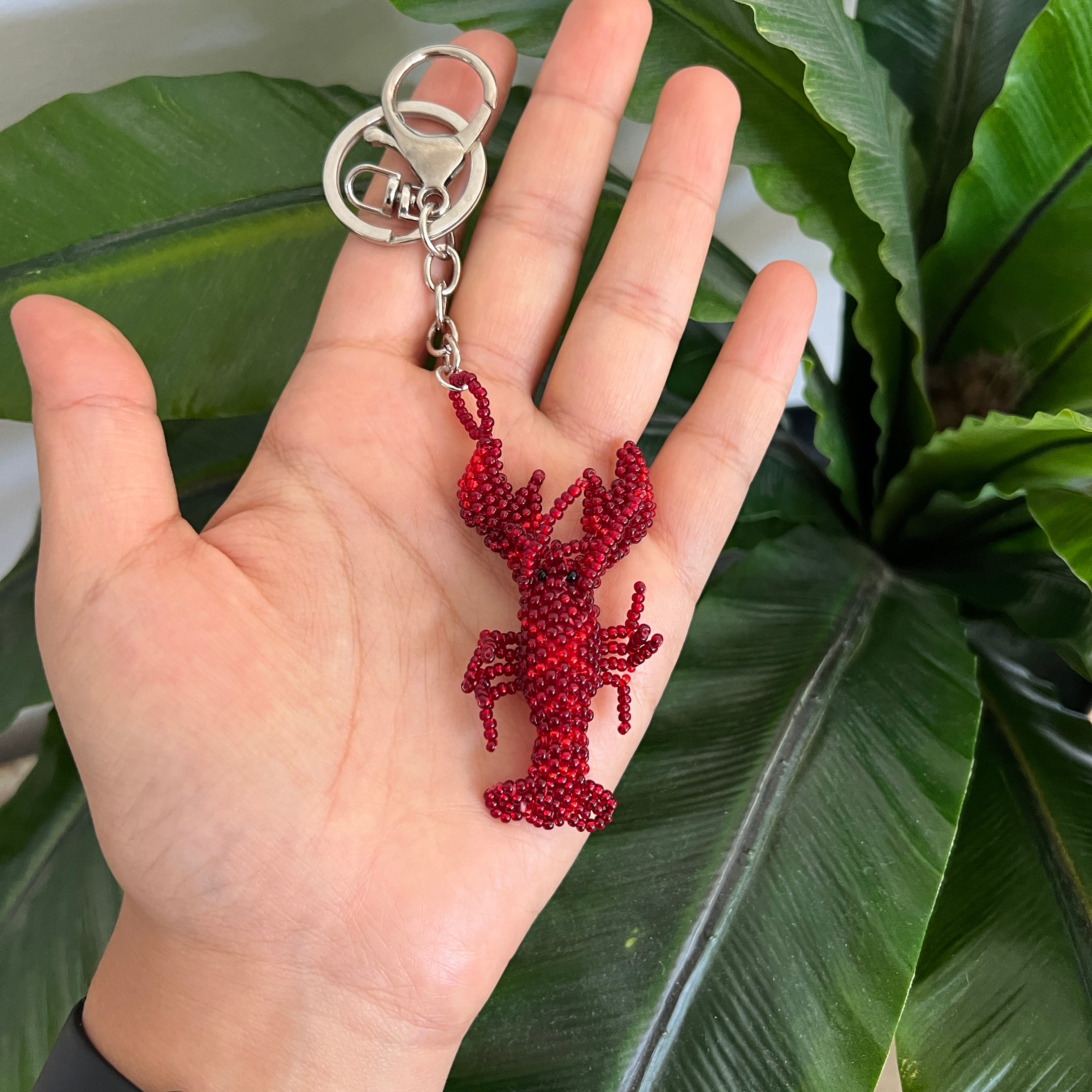LOBSTER AMULET | SPARKLE RED | necklace, charm/ornament