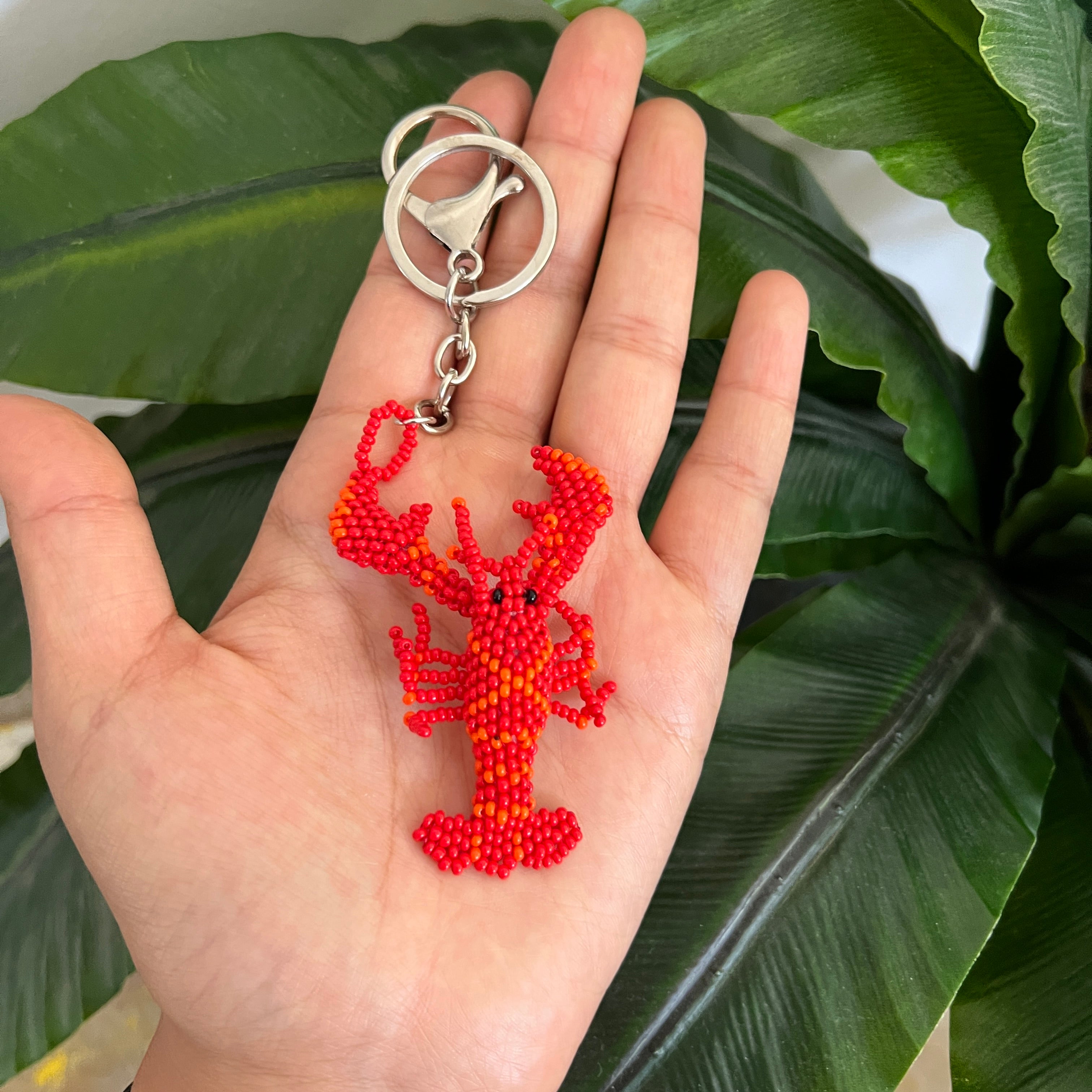 LOBSTER AMULET | CORAL RED | necklace, charm/ornament