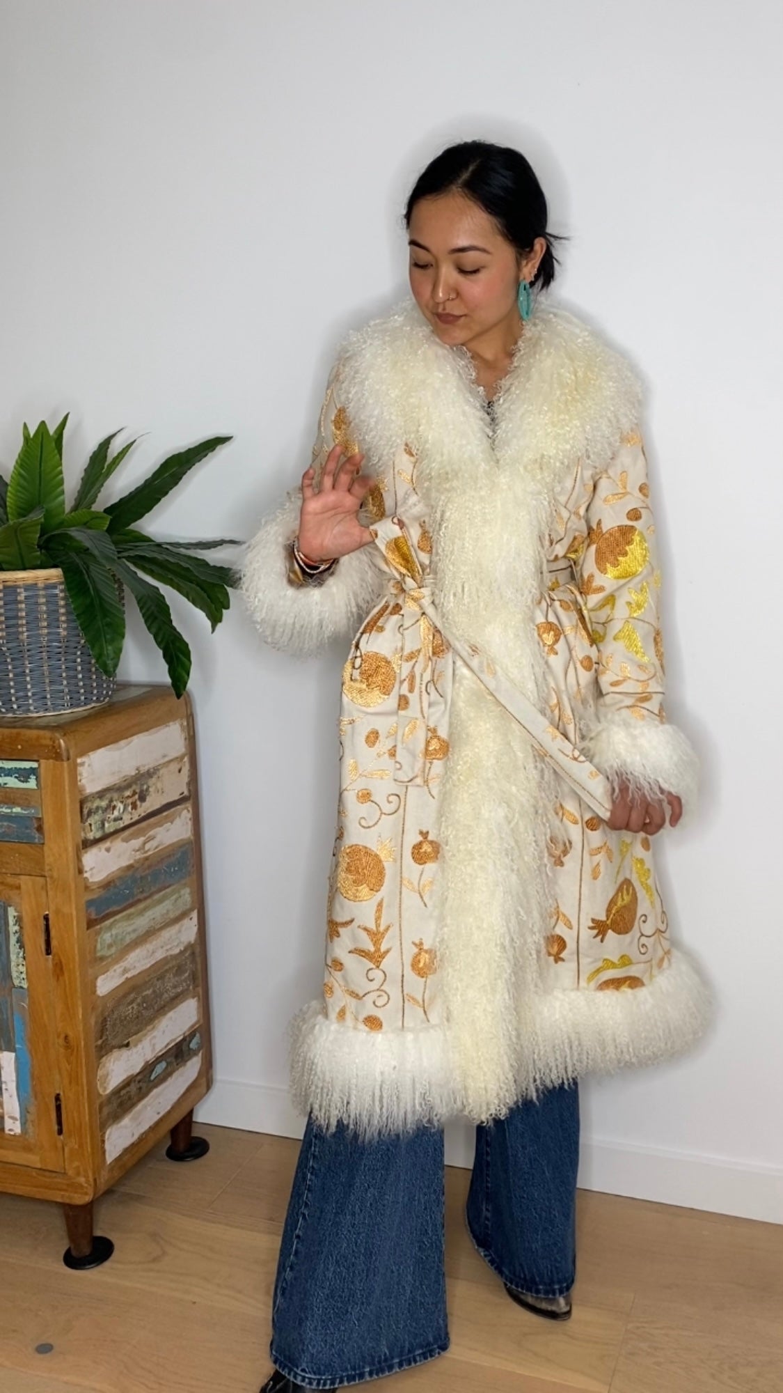 ARCHIVE/SAMPLE | SAMPLE SUZANI IKAT COAT #2 | L-XL