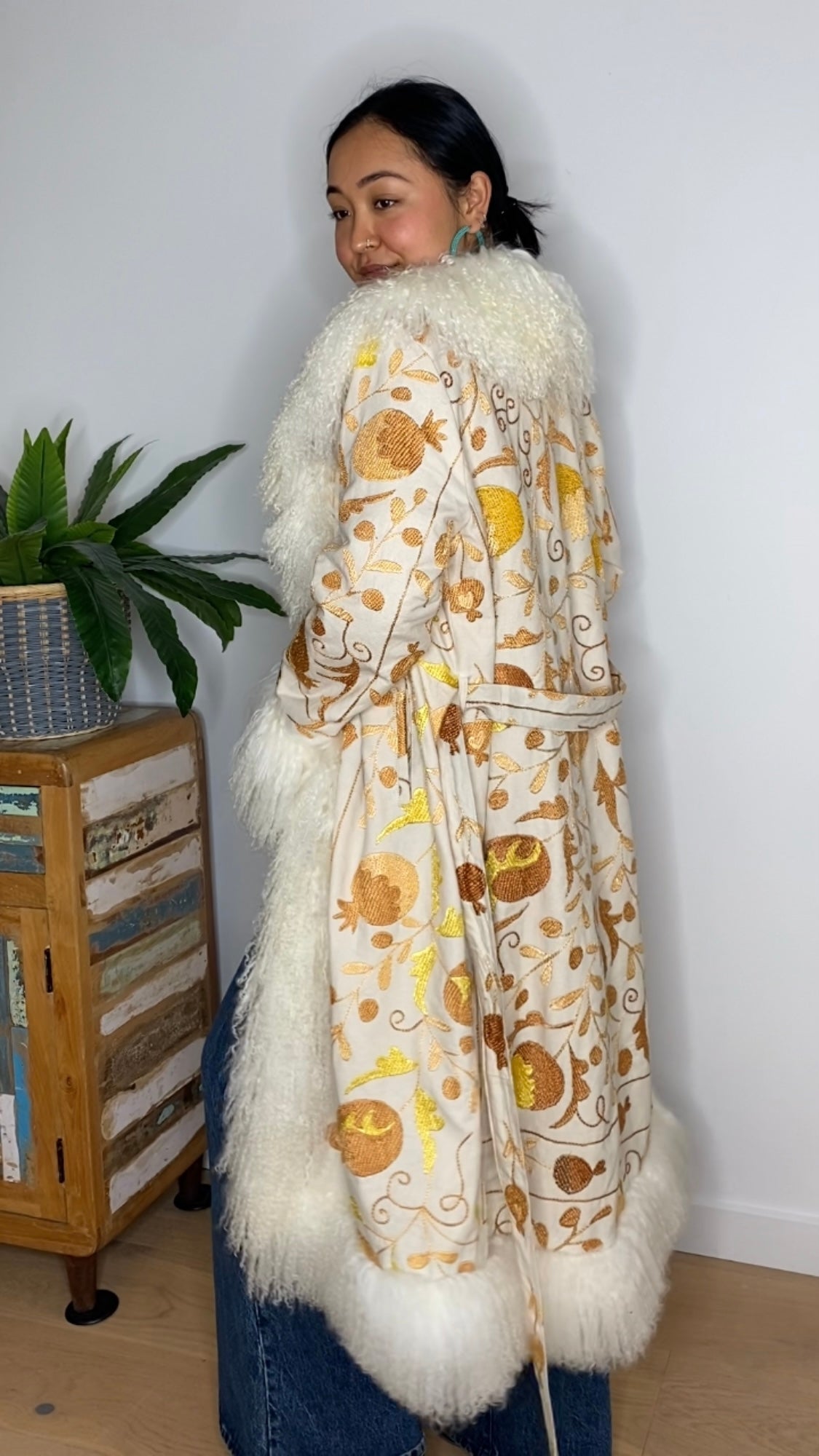 ARCHIVE/SAMPLE | SAMPLE SUZANI IKAT COAT #2 | L-XL