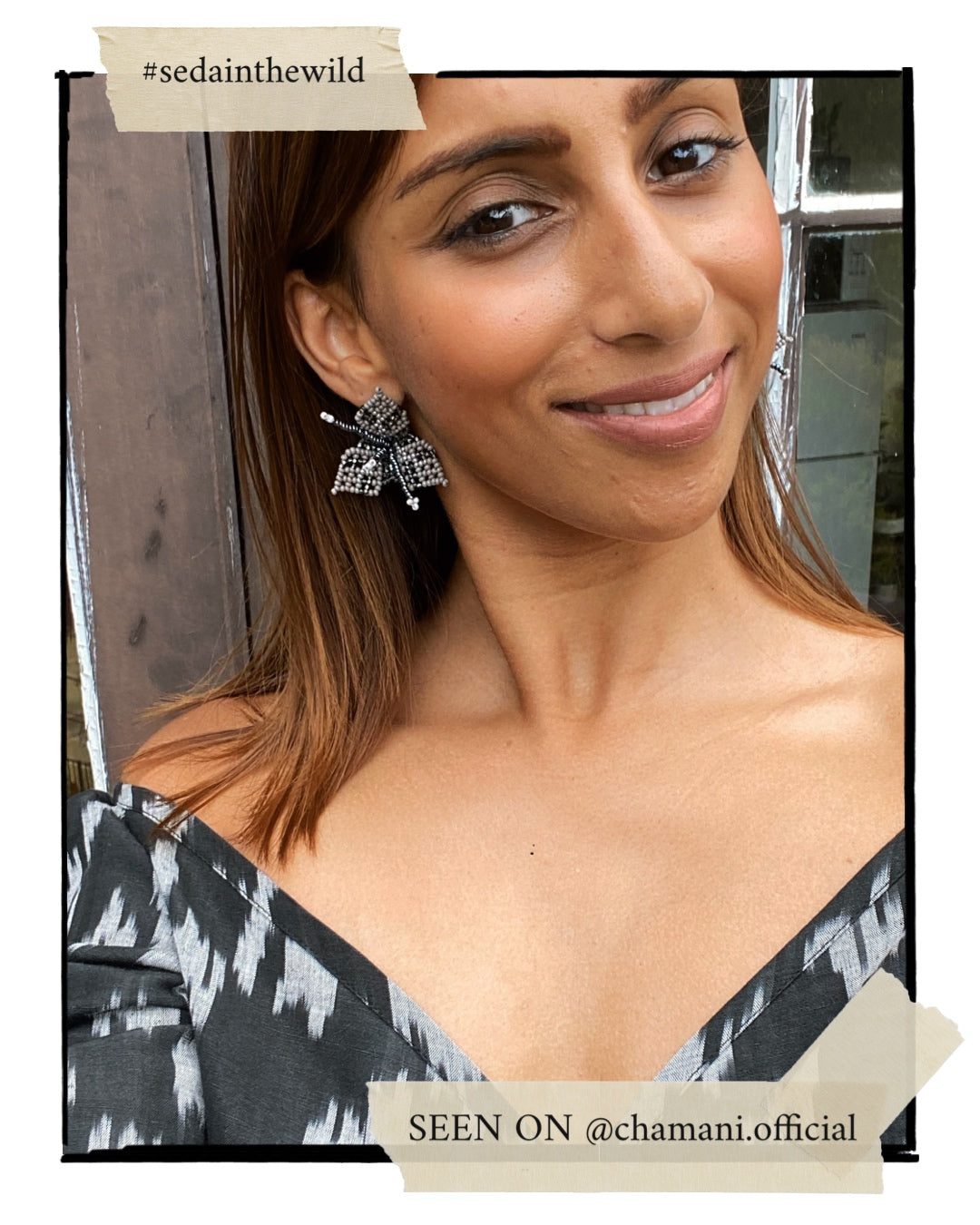 LEIA | 3 PETAL STUDS | GREY