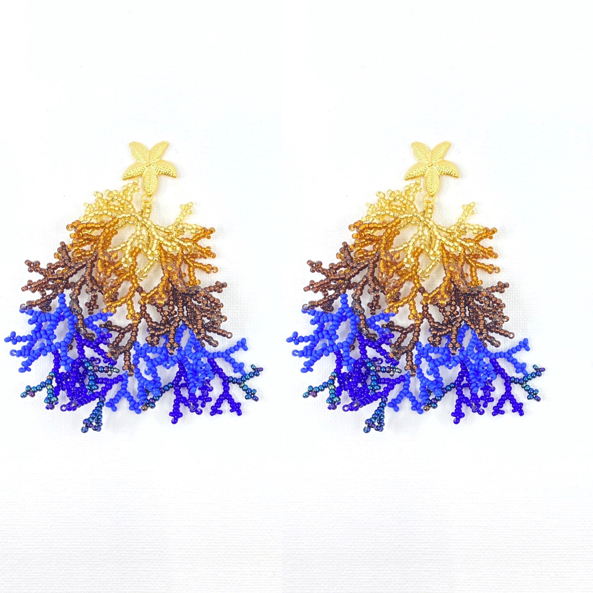 CORAL #14 | GOLD & AZURE
