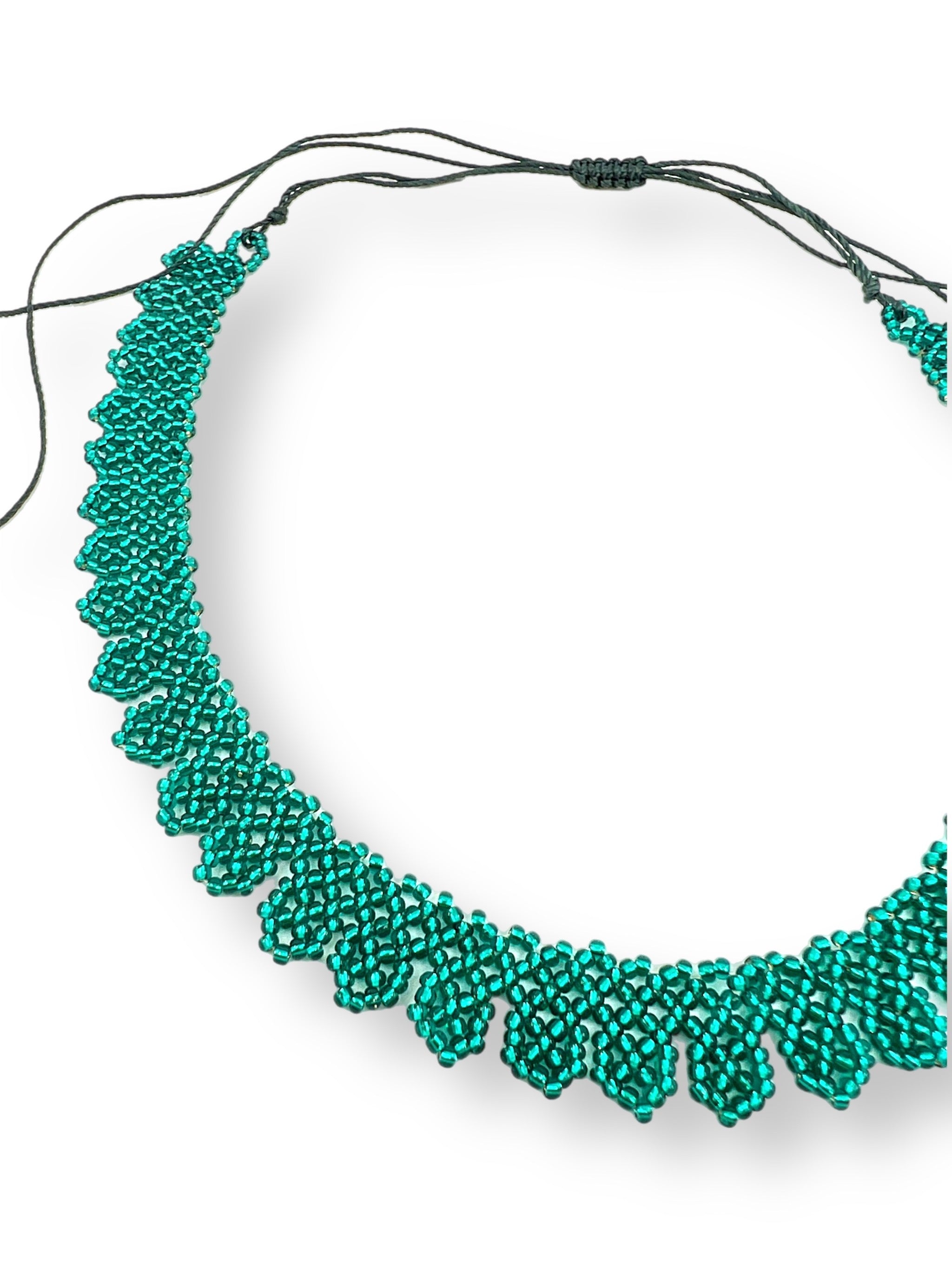 FLOWER CHOKER #33 | EMERALD