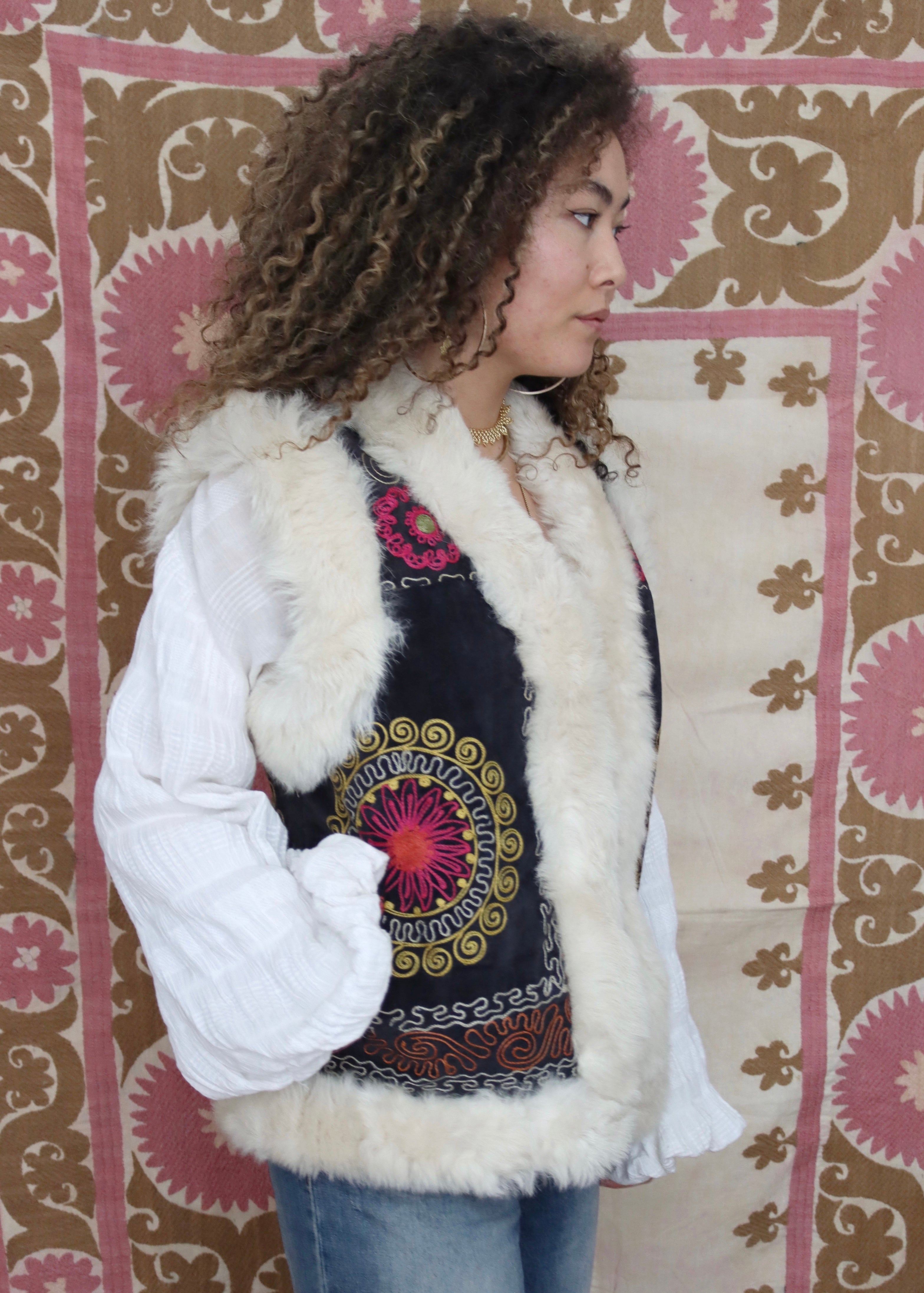 uzbek suzani coat
