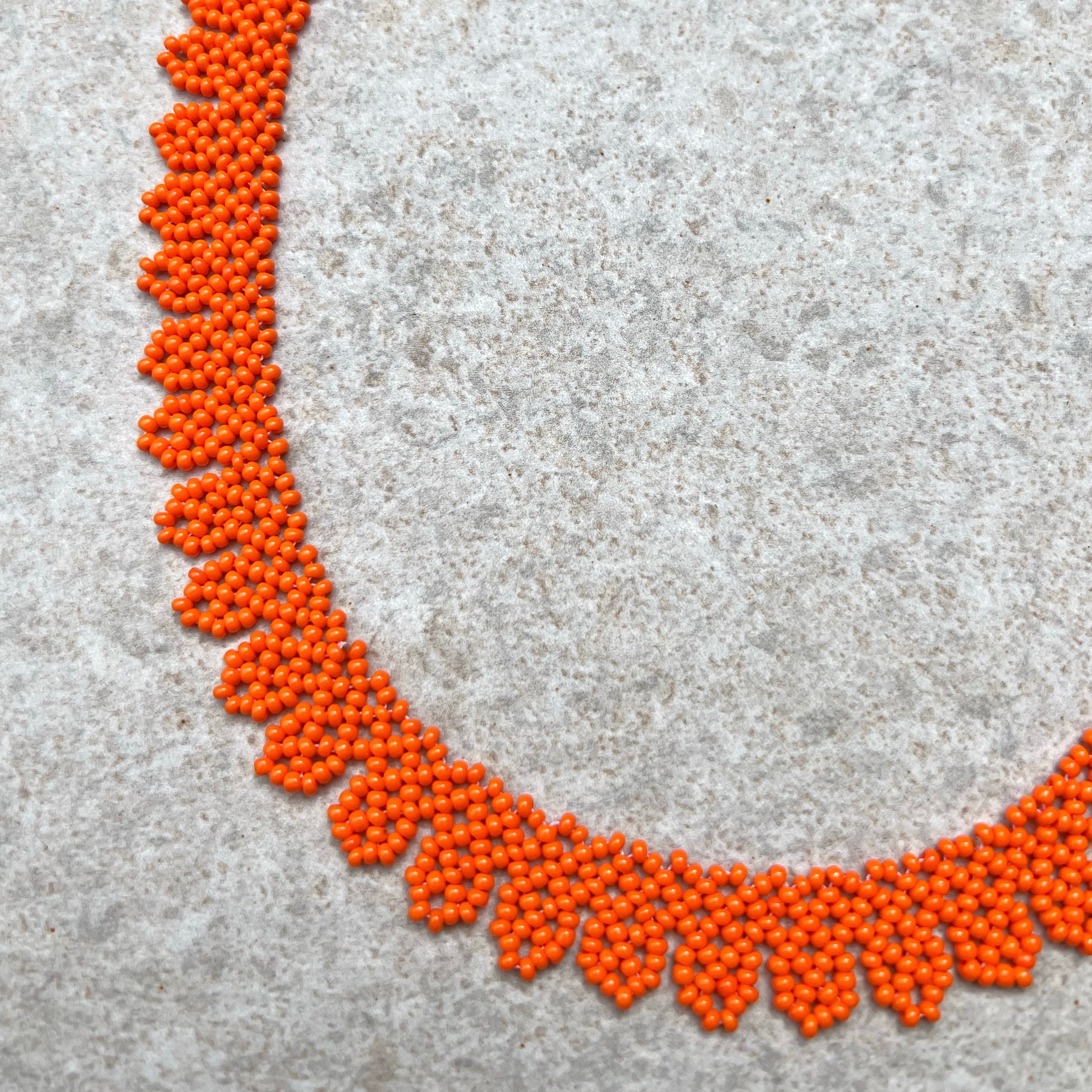 FLOWER CHOKER #32 | PAPAYA ORANGE