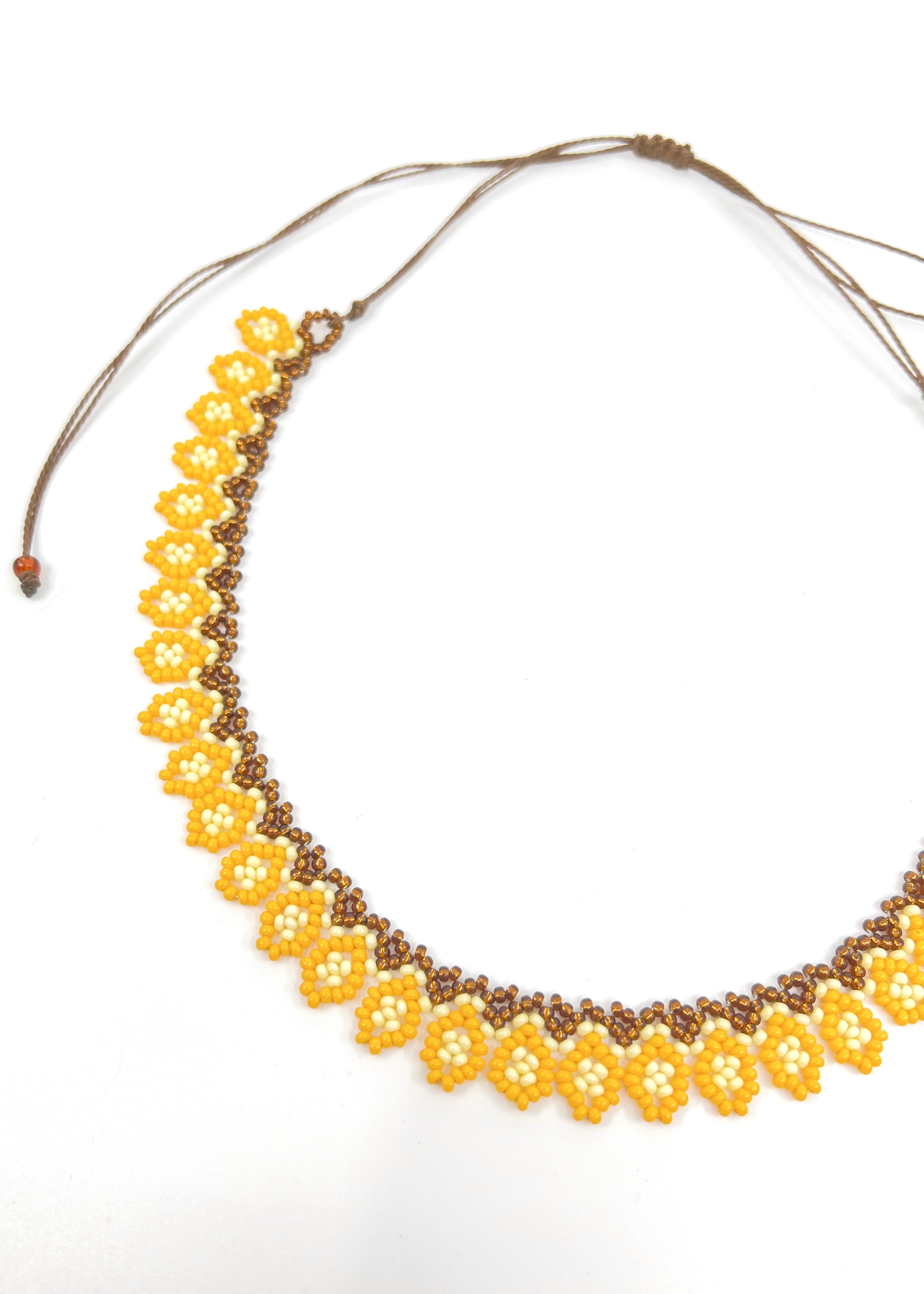 FLOWER CHOKER #25 | GOLDEN ORANGE