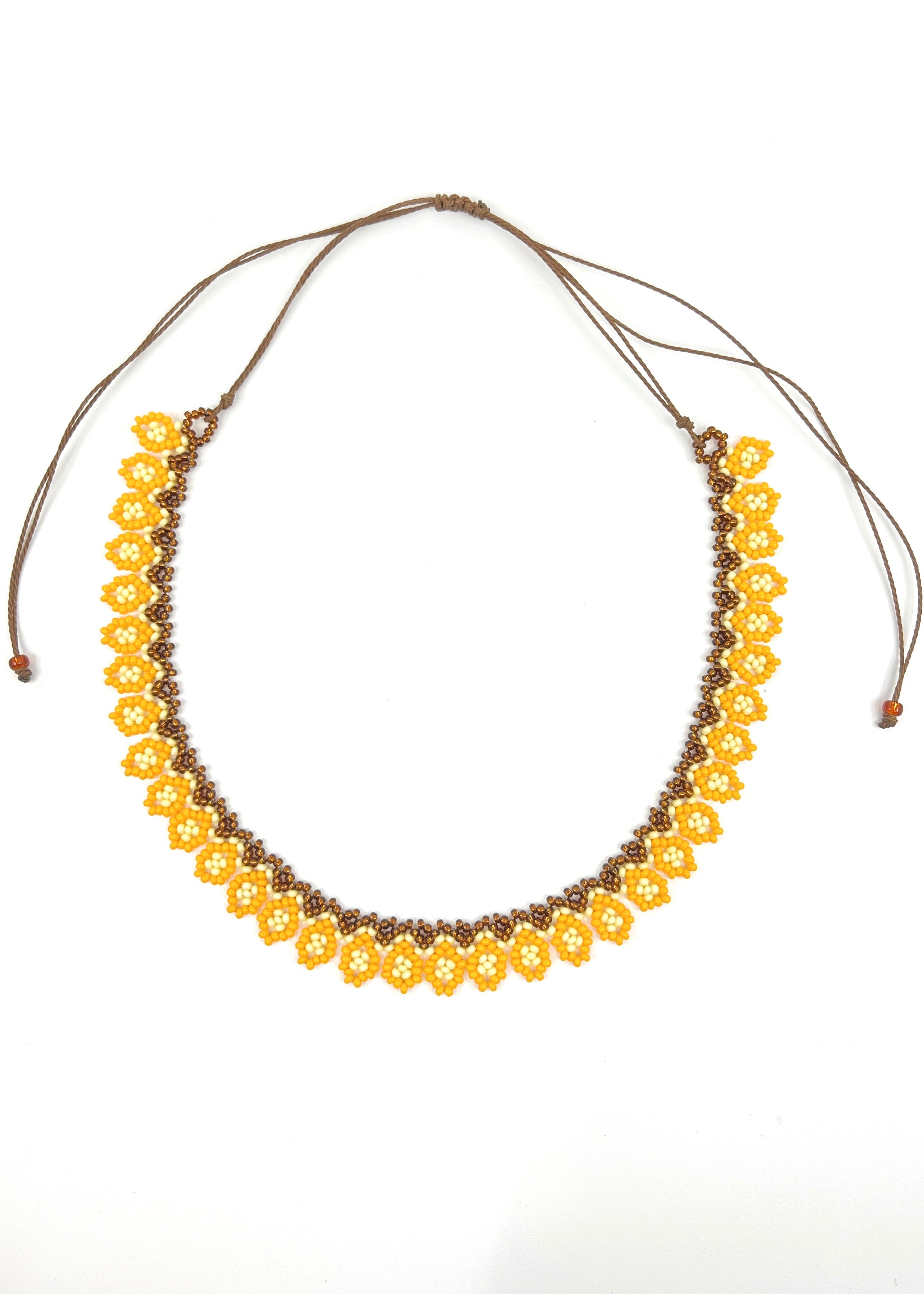 FLOWER CHOKER #25 | GOLDEN ORANGE