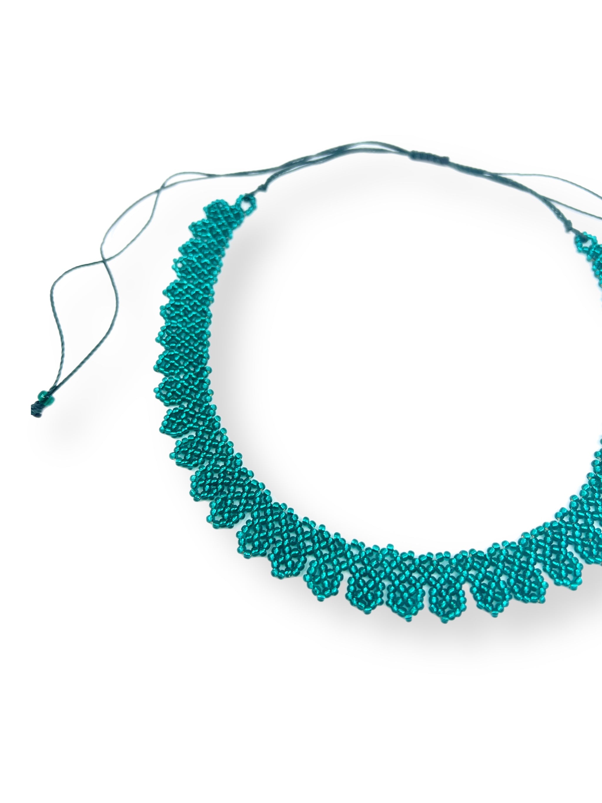 FLOWER CHOKER #33 | EMERALD